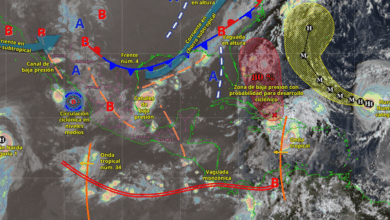 En alerta Frente frío y onda tropical provocan lluvias intensas en gran parte del país