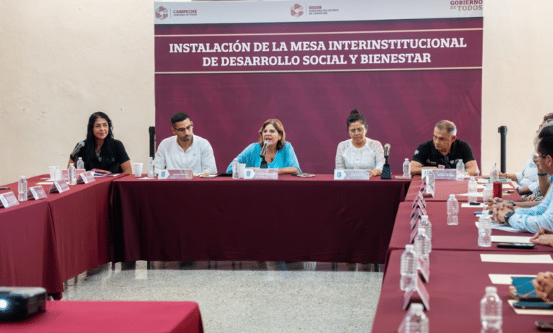 Gobierno de Campeche impulsa mesas interinstitucionales para reforzar la política social