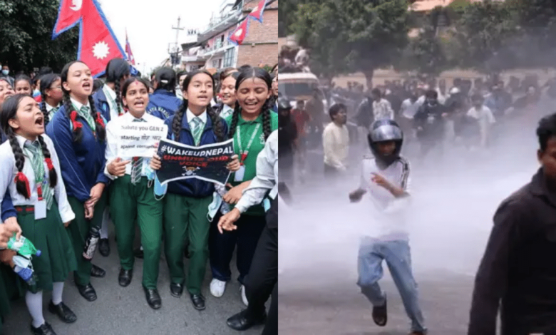 La Generación Z hace historia en Nepal Protestas masivas y una prohibición de redes sociales causan la caída del primer ministro (Foto por Getty Images y BBC News Nepalí)