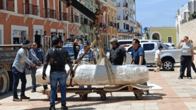 Llega misteriosa pieza arqueológica al Museo de Arquitectura Maya en Campeche