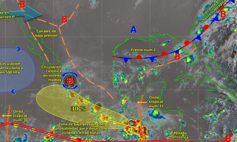 Lluvias intensas afectan a Oaxaca y Chiapas por onda tropical y monzón mexicano