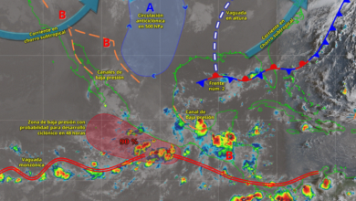 Lluvias intensas afectarán al occidente, oriente, sur y sureste de México, incluida la Península de Yucatán