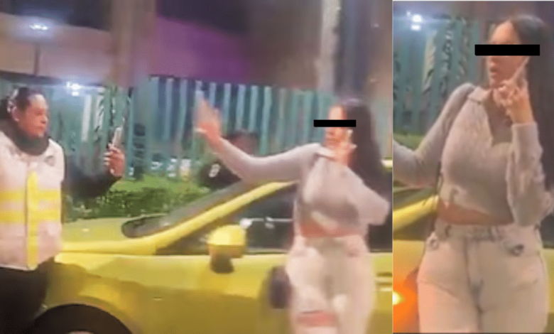 “Lady Cerda” desata indignación en CDMX tras insultar a una policía en operativo de alcoholímetro