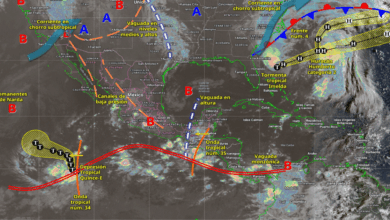 Pronostican lluvias intensas en Veracruz y Chiapas por onda tropical núm. 35