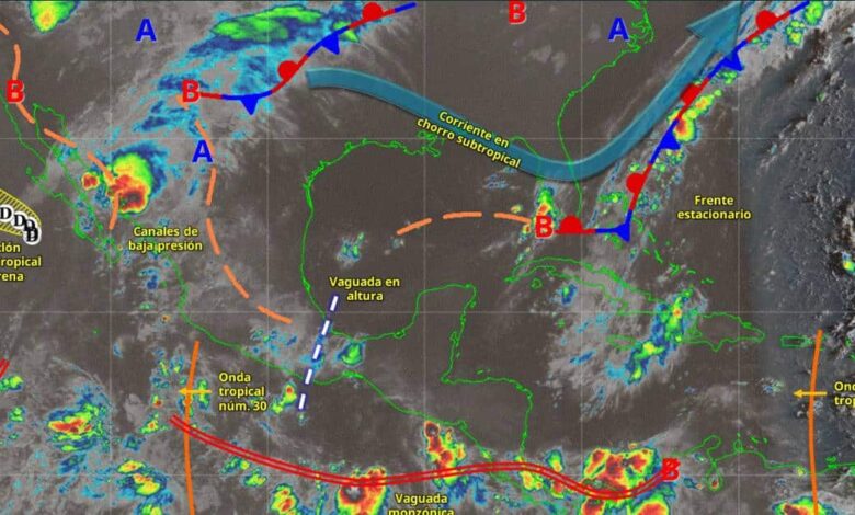 Te invitamos a seguir la transmisión en vivo de la conferencia matutina, encabezado por la Dra. Claudia Sheinbaum Pardo, Presidenta Constitucional de los Estados Unidos Mexicanos: Pronóstico del clima 5 de septiembre Caluroso y posibles chubascos por la tarde