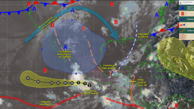 Se esperan lluvias intensas y tormentas en gran parte del país por la llegada de la tormenta ‘Narda’