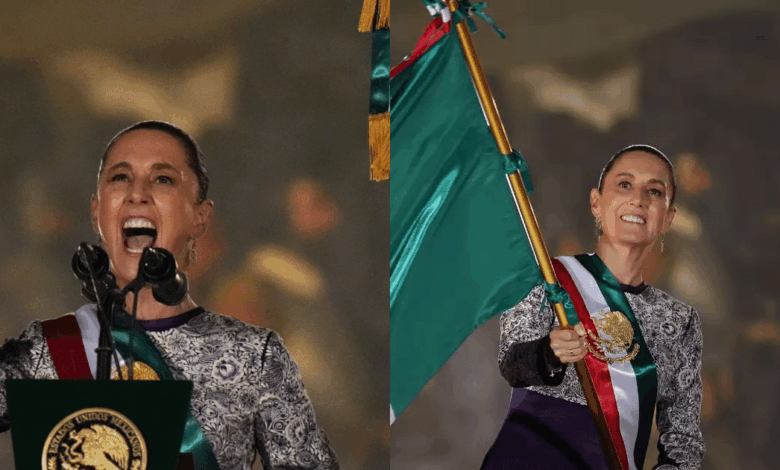 Un grito con historia El vestido de Claudia Sheinbaum con bordado nahua celebra la cultura mexicana