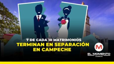 7 de cada 10 matrimonios terminan en separación en Campeche