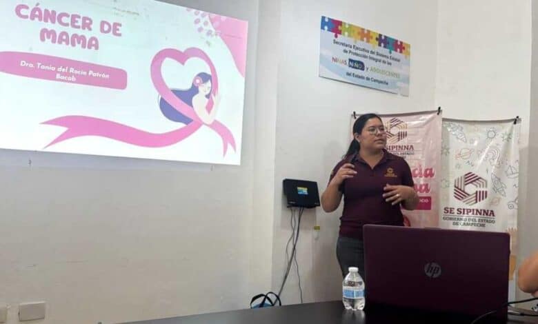 Acciones contra el cáncer de mama en Campeche durante octubre