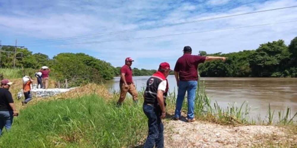 Ante creciente del Río Palizada refuerzan vigilancia las autoridades
