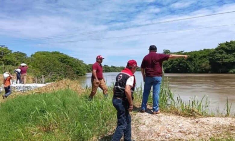 Ante creciente del Río Palizada refuerzan vigilancia las autoridades