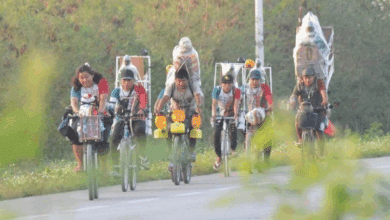 Antorchistas de fe cruzan Hopelchén rumbo a la Morenita del Tepeyac