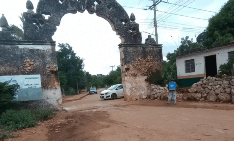 Arco Maya de más de 140 años en San Antonio Yaxché en riesgo por lluvias