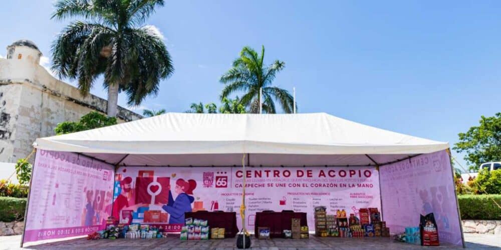 Congreso de Campeche se convierte en centro de acopio