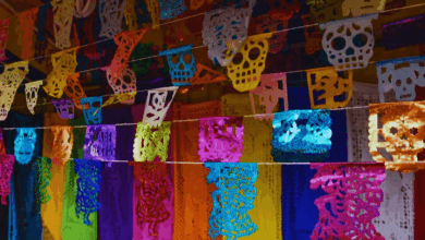 Día de Muertos significado de los colores del papel picado