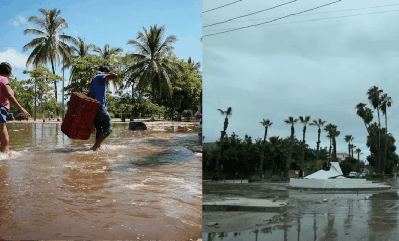 El huracán ‘Priscilla’ se degrada a tormenta tropical, pero sigue causando estragos en el Pacífico (Foto Reuters)