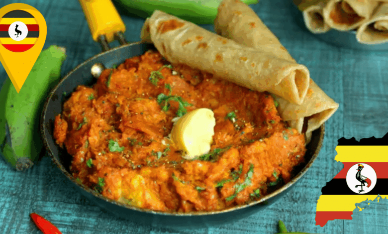 El plátano que es guarnición Matoke, el estofado ancestral que es el corazón de Uganda (Foto por Sanjana Feasts)