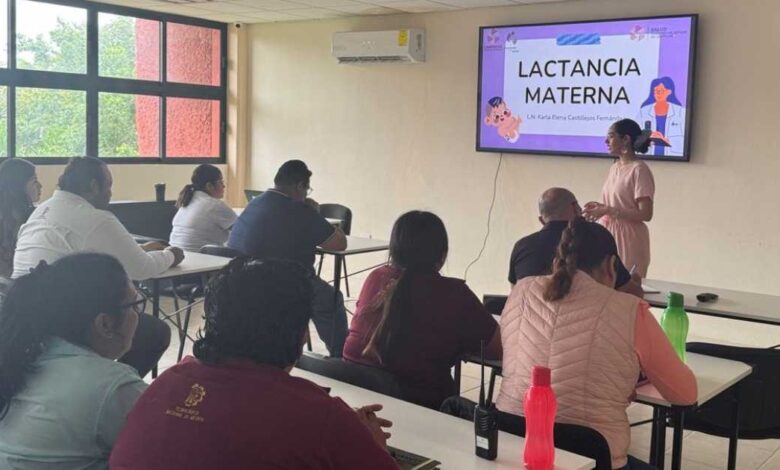 Imparten taller de lactancia materna en el Tecnológico de Escárcega