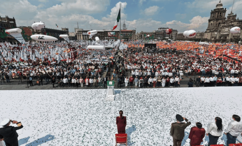 Más de 400 mil personas asistieron al informe de Claudia Sheinbaum en el Zócalo de la CDMX