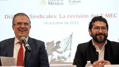Organizaciones sindicales independientes entregaron formalmente un documento de recomendaciones a los titulares de la Secretaría de Economía, Marcelo Ebrard, y de la Secretaría del Trabajo y Previsión Social (STPS), Marath Bolaños, en el marco de los "Diálogos Sindicales" para la revisión del T-MEC.