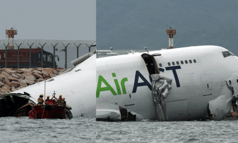 Tragedia aérea Dos fallecidos tras estrellarse un avión de carga en la pista del Aeropuerto de Hong Kong (Foto por Reuters)