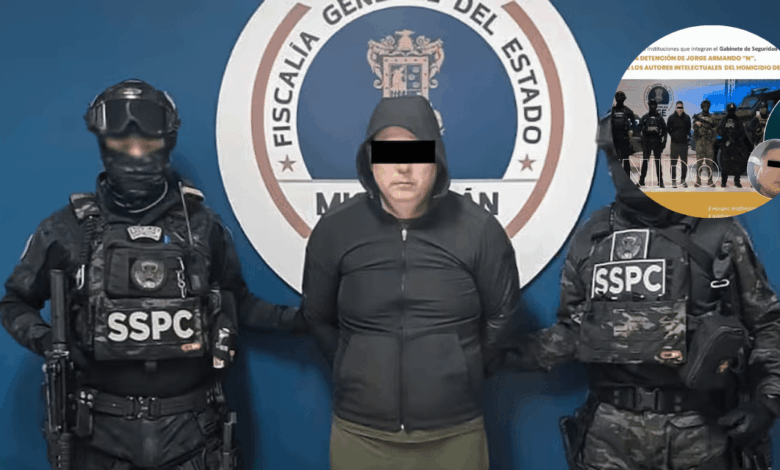 Cae el presunto cerebro tras el crimen de Uruapan Detienen a Jorge Armando 'N' por el asesinato del alcalde Carlos Manzo (Foto Gobierno de México)