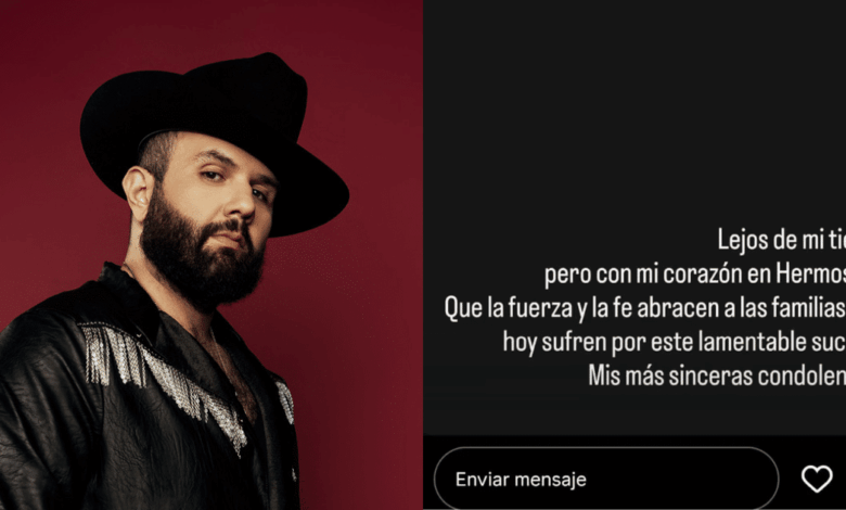 Carín León se solidariza con víctimas del incendio mortal en Waldo’s Hermosillo