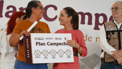 Claudia Sheinbaum presenta Plan Campeche para incrementar la producción de leche, arroz y carne
