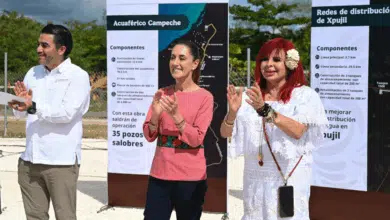 Claudia Sheinbaum y Layda Sansores encabezan el inicio de obras del Acueducto de Campeche