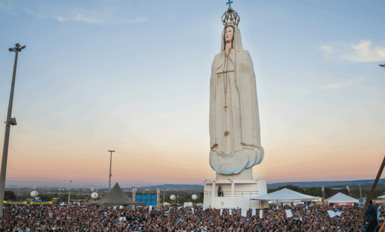 Fe monumental La nueva estatua de la Virgen de Fátima en Brasil que supera al Cristo Redentor (Foto por ARIEL GOMES GOV. DO CEARÁ )