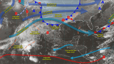 Frente frío 17 provoca lluvias intensas y descenso de temperatura en el norte del país