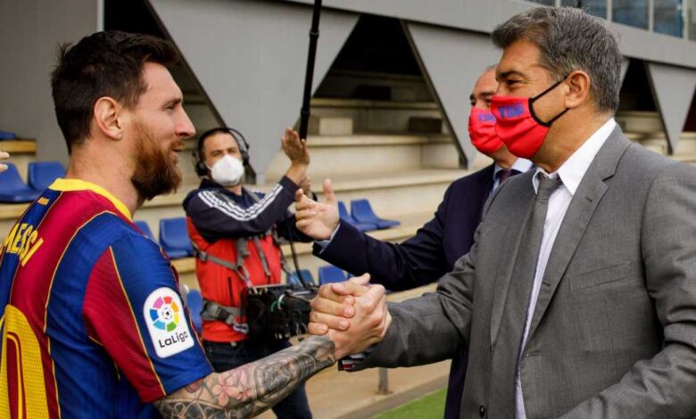 Joan Laporta habla del regreso de Messi al Barcelona