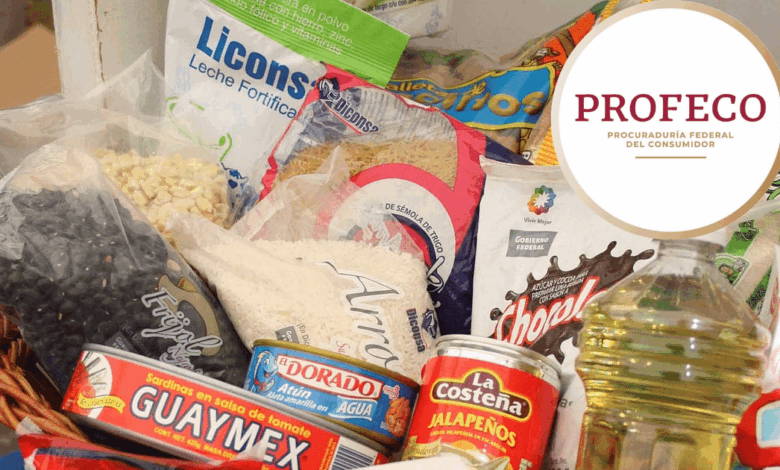 La canasta básica se mantiene en 844 pesos, reporta Profeco