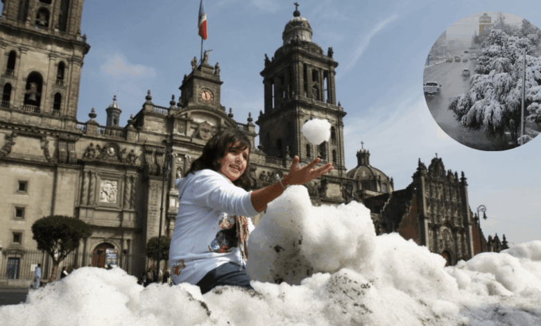 México se Viste de Blanco Alerta por Nieve y Frío Extremo tras Primera Tormenta Invernal (Foto Pies Viajeros)