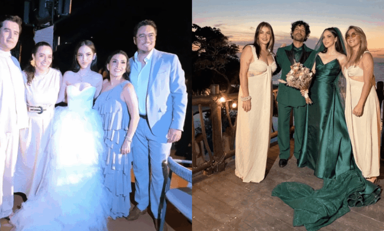 Paty Cantú y Christian Vázquez celebran una boda de lujo en Puerto Vallarta con tres vestidos y un show de pirotecnia