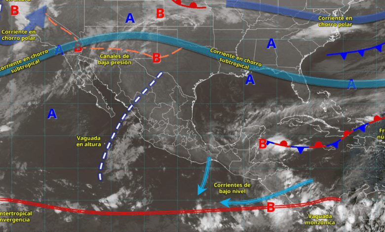 Prevén lluvias torrenciales en el sur de Quintana Roo y vientos intensos en el Golfo de Tehuantepec