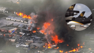 Tragedia en Kentucky Avión de carga de UPS se estrella al despegar en Louisville reportan 7 muertos