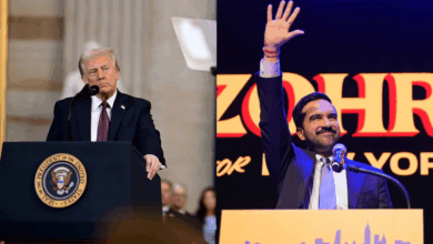 El presidente Donald Trump señaló que el fracaso del partido republicano en las recientes elecciones —incluido el triunfo de Zohran Mamdani en Nueva York— se debe a que él no aparecía como candidato y a que el cierre de Gobierno federal disuadió al electorado. Mientras tanto, en su discurso de victoria, Mamdani desafió directamente al mandatario.