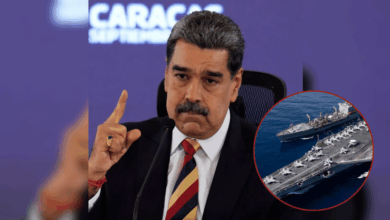 En un mitin en las afueras del palacio de Miraflores, el presidente venezolano Nicolás Maduro exhortó a Donald Trump a no involucrarse en lo que calificó como una “guerra interminable”, refiriéndose a intervenciones militares anteriores como las de Libia o Afganistán.