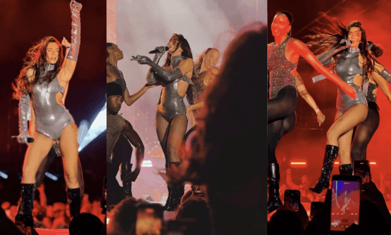 Dua Lipa ofreció concierto privado para una posada exclusiva en Cancún (FOTOS TOMADAS DE REDES SOCIALES)