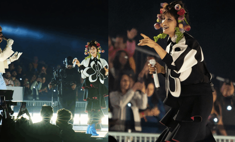 Julieta Venegas comparte escenario con Bad Bunny en el Estadio GNP (Foto- Raul Gutierrez)