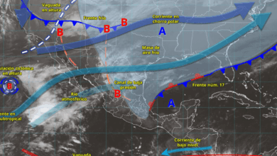 Fuertes lluvias y caída de nieve afectarán al norte y noroeste de México por nuevos sistemas frontales