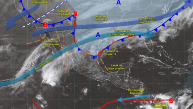 Lluvias y vientos fuertes afectan varias regiones de México