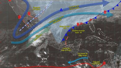 México enfrenta frío extremo y lluvias intensas por la presencia del frente frío 18