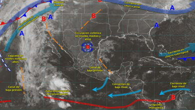Pronostican lluvias muy fuertes en Tabasco, Chiapas y Quintana Roo