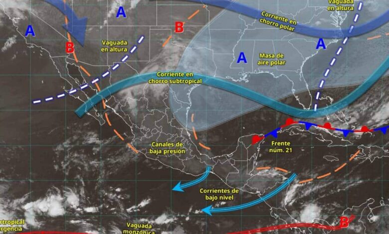 Pronóstico del clima martes 16 de diciembre Medio nublado con posibles chubascos
