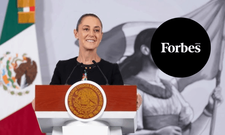Sheinbaum reacciona a su inclusión en la lista de Forbes