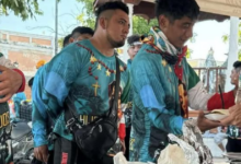 Solidaridad campechana alimenta a peregrinos guadalupanos en su paso por el Santuario