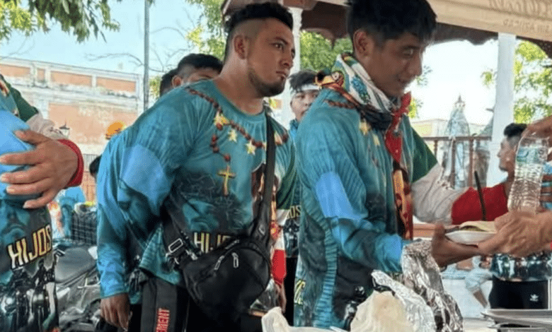 Solidaridad campechana alimenta a peregrinos guadalupanos en su paso por el Santuario