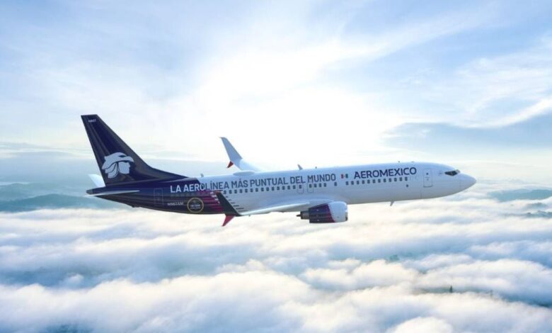Aeroméxico, aerolínea más puntual del mundo por segundo año